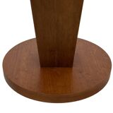 Vintage side table art deco style 80s wood minimalist design