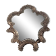 Miroir vénitien en verre de Murano des années 50-60 36x41cm