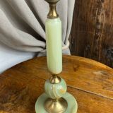 Onyx and brass lamp