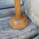 Old wooden hat door turned