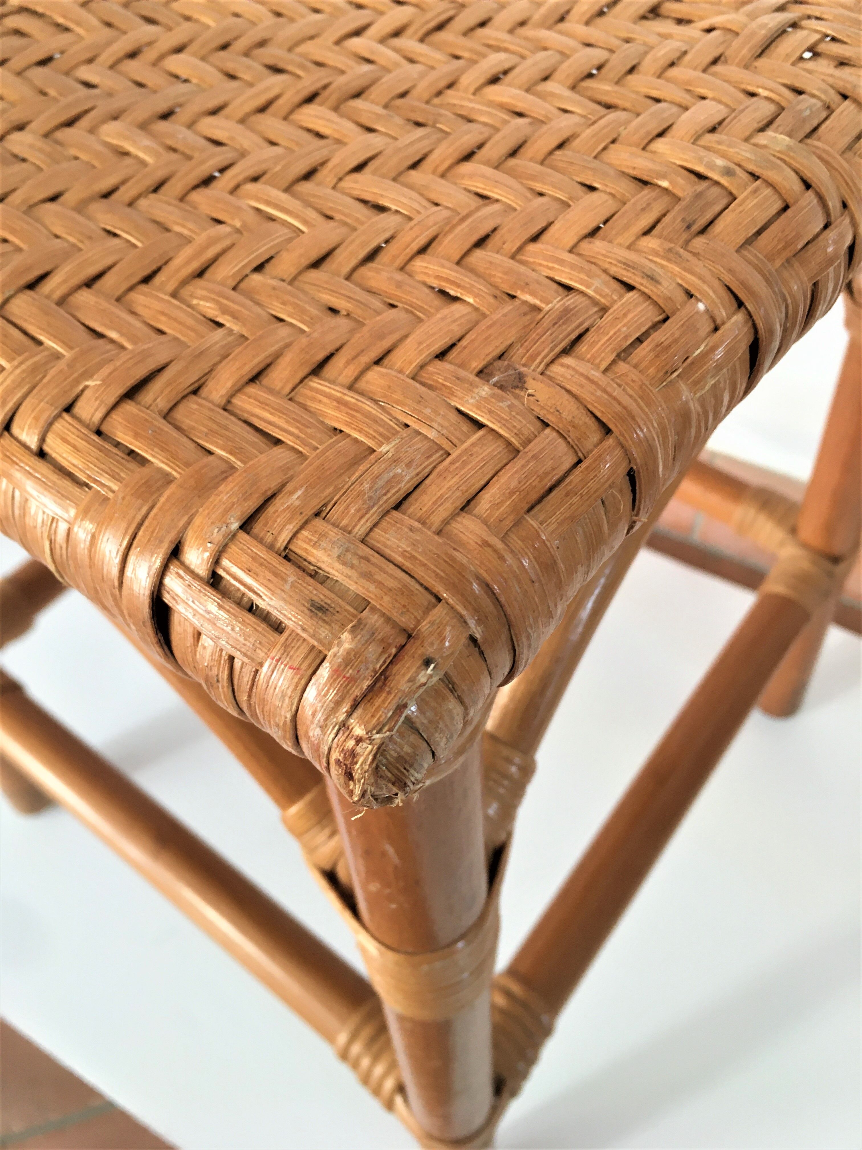 Rattan stool