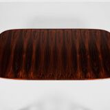 Midcentury Danish oval dining table in rosewood 1960s - with 2 extensions