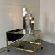 Very Mid-Century Modernist Architectural Sciolari Cubic Table Lamp by Gaet