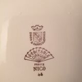 Suite of 4 hollow plates Saarguemines