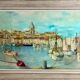 Oil on canvas representing "The old port of Marseille" signed H.CONDORE