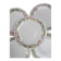 Set of 5 Limoges porcelain dessert plates in Art Nouveau style.