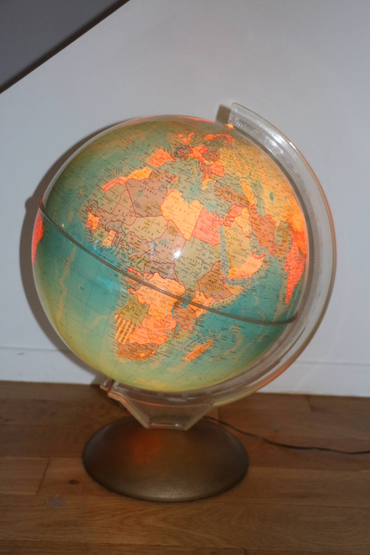 XXL Illuminated Globe Earth 1964