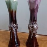 Vallauris flamed soliflore vases
