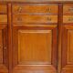 Large buffet Multiyork in solid cherry wood with six drawers.