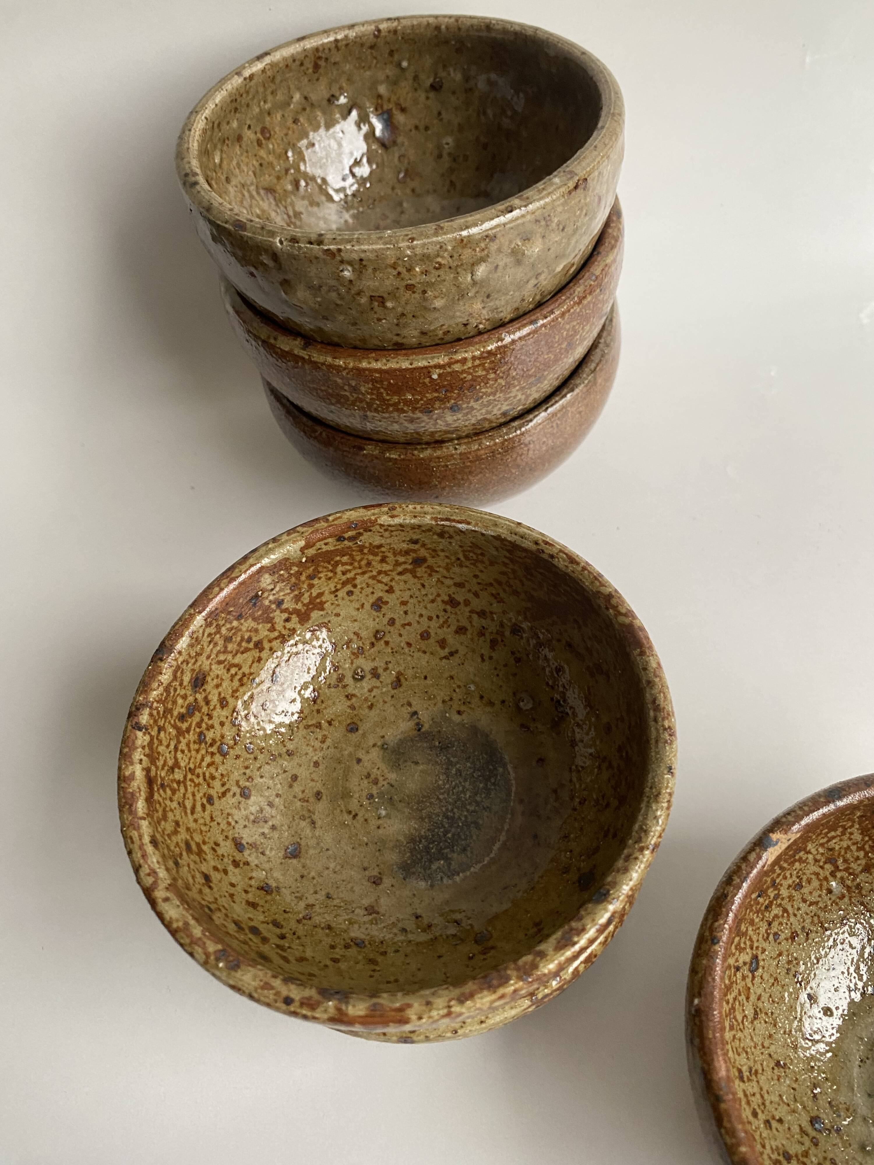 Plat & 6 bols Fernand Baudat 1960