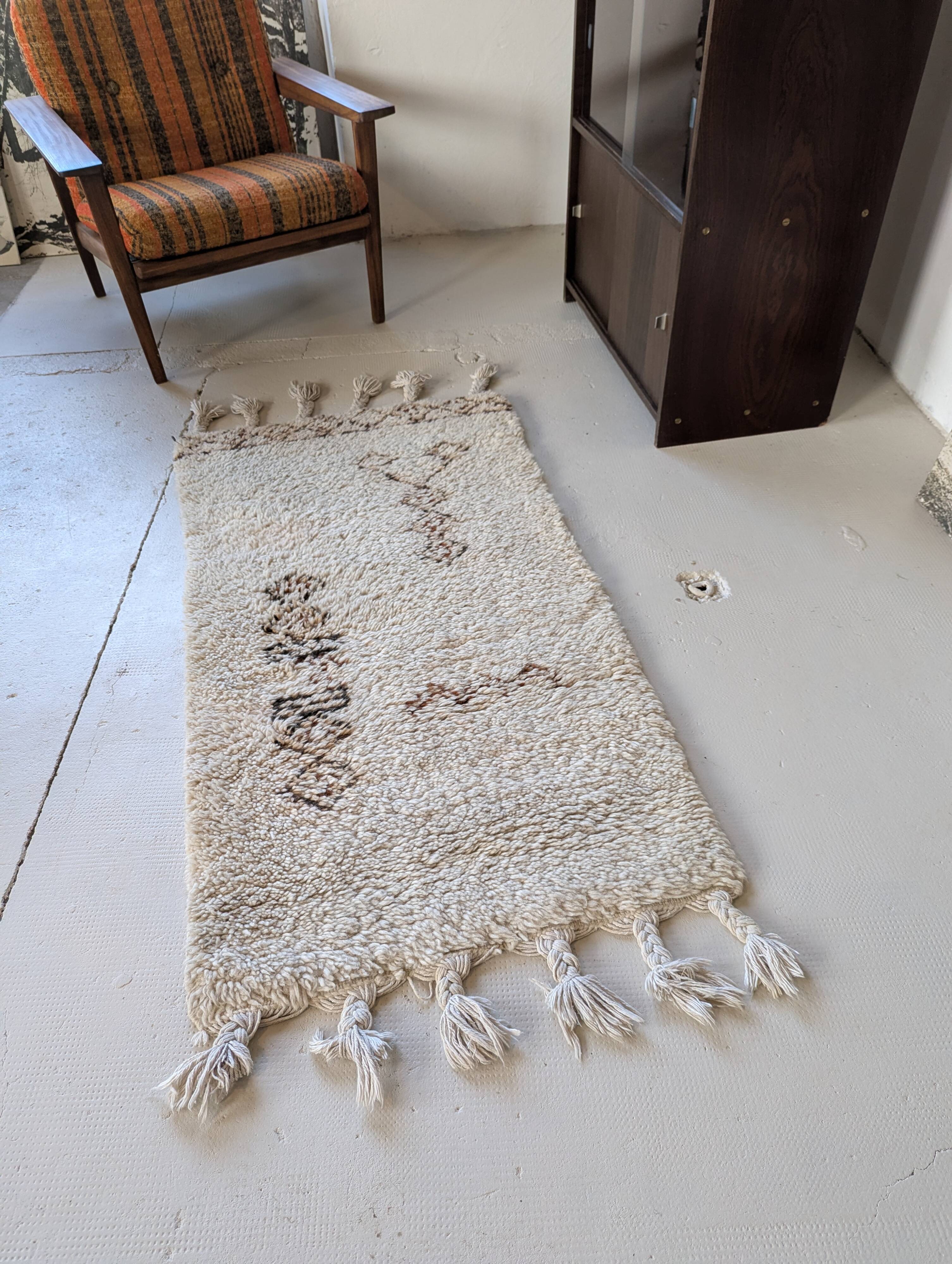 Tapis marocain vintage en laine