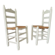 Paire de chaises ancienne paillé années 30/40