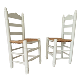 Paire de chaises ancienne paillé années 30/40