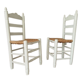 Pair of antique chairs mulched 30/40s