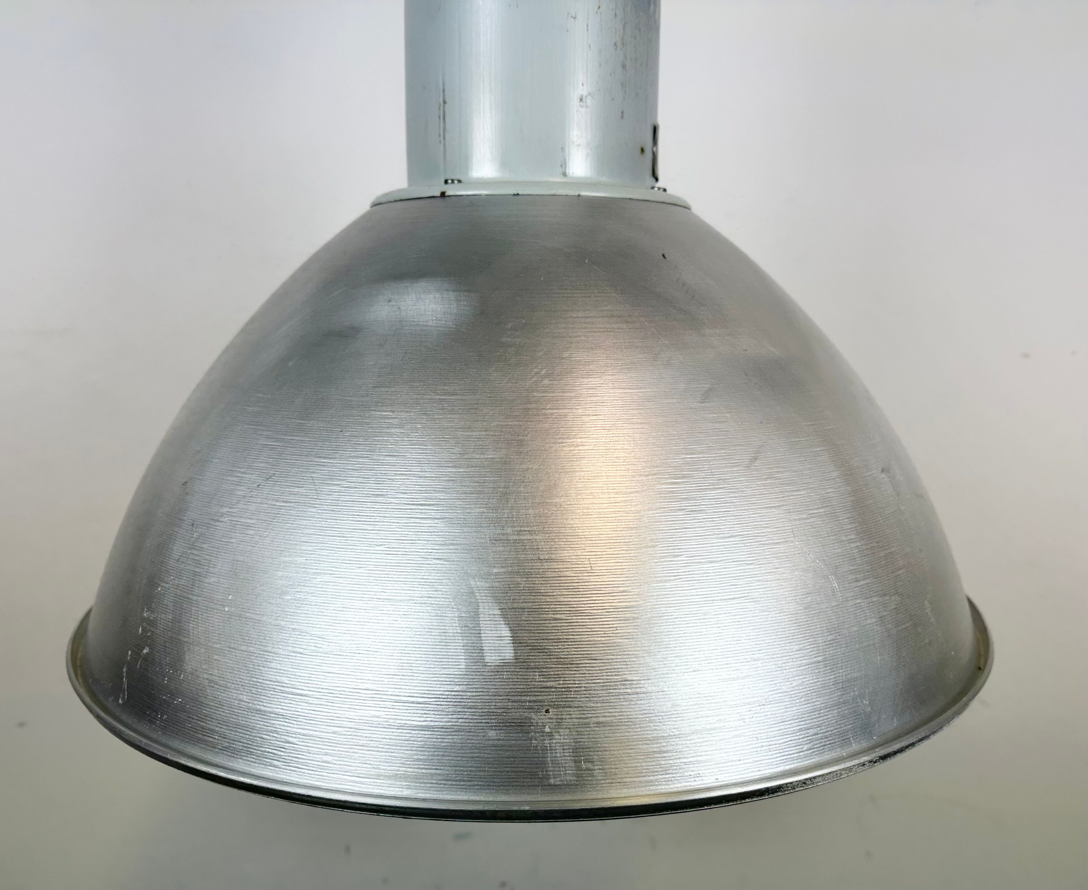 Industrial aluminium pendant light from Elektrosvit, 1960s