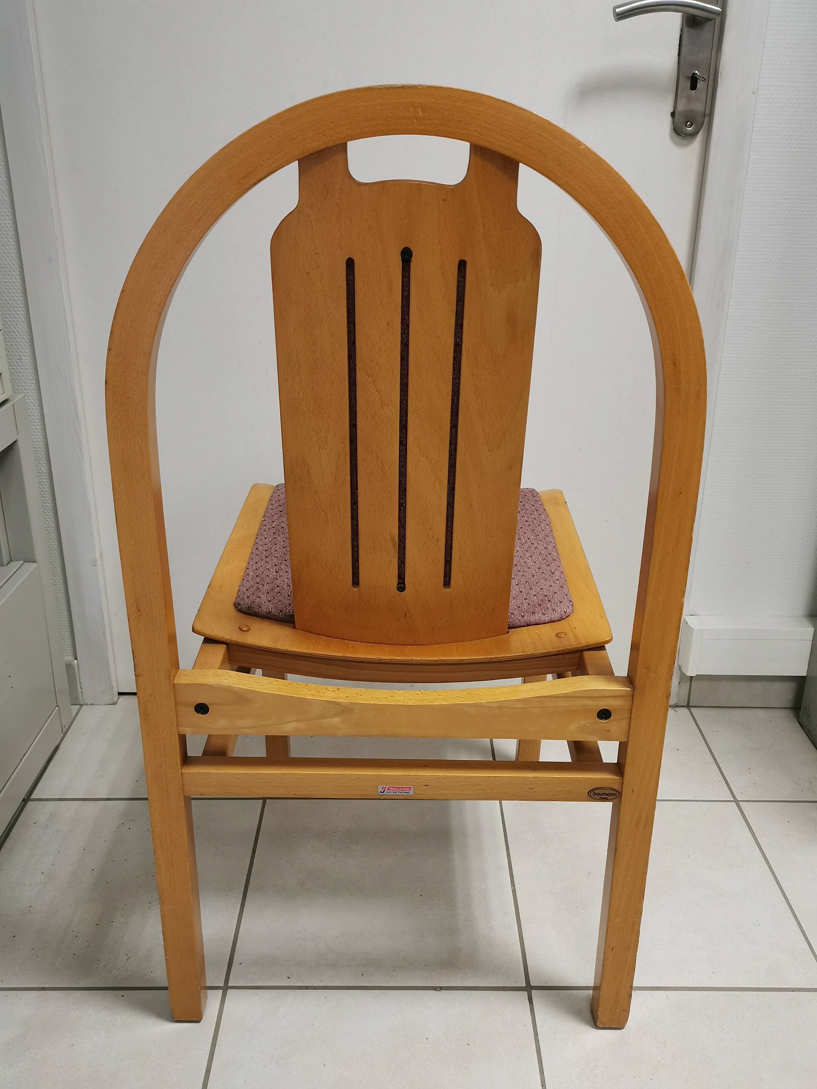 Pair of vintage Baumann Argos chairs Henri JULIEN