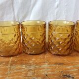 9 vintage glasses model "pineapple"
