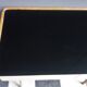 Writing desk table with Black Opaxit glass top 1960s