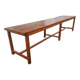 Old country farmhouse table of 3m50 for 12 people with rustic fir spacers