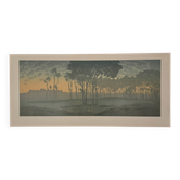Lithographie par Henri Rivière La Féérie des Heures - L’Aube
