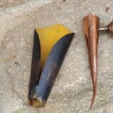 Pair of vintage 50s copper and metal wall lights
