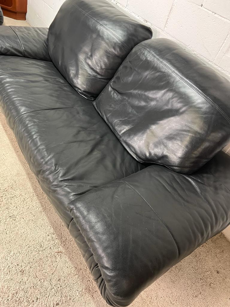 Cuir vintage canapé Rolf Benz
