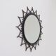 Vintage Black metal sun mirror