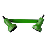 Green wall light with 2 adjustable spotlights