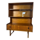 Vintage teak bookcase with glass doors – Scandinavian mid-century elegance