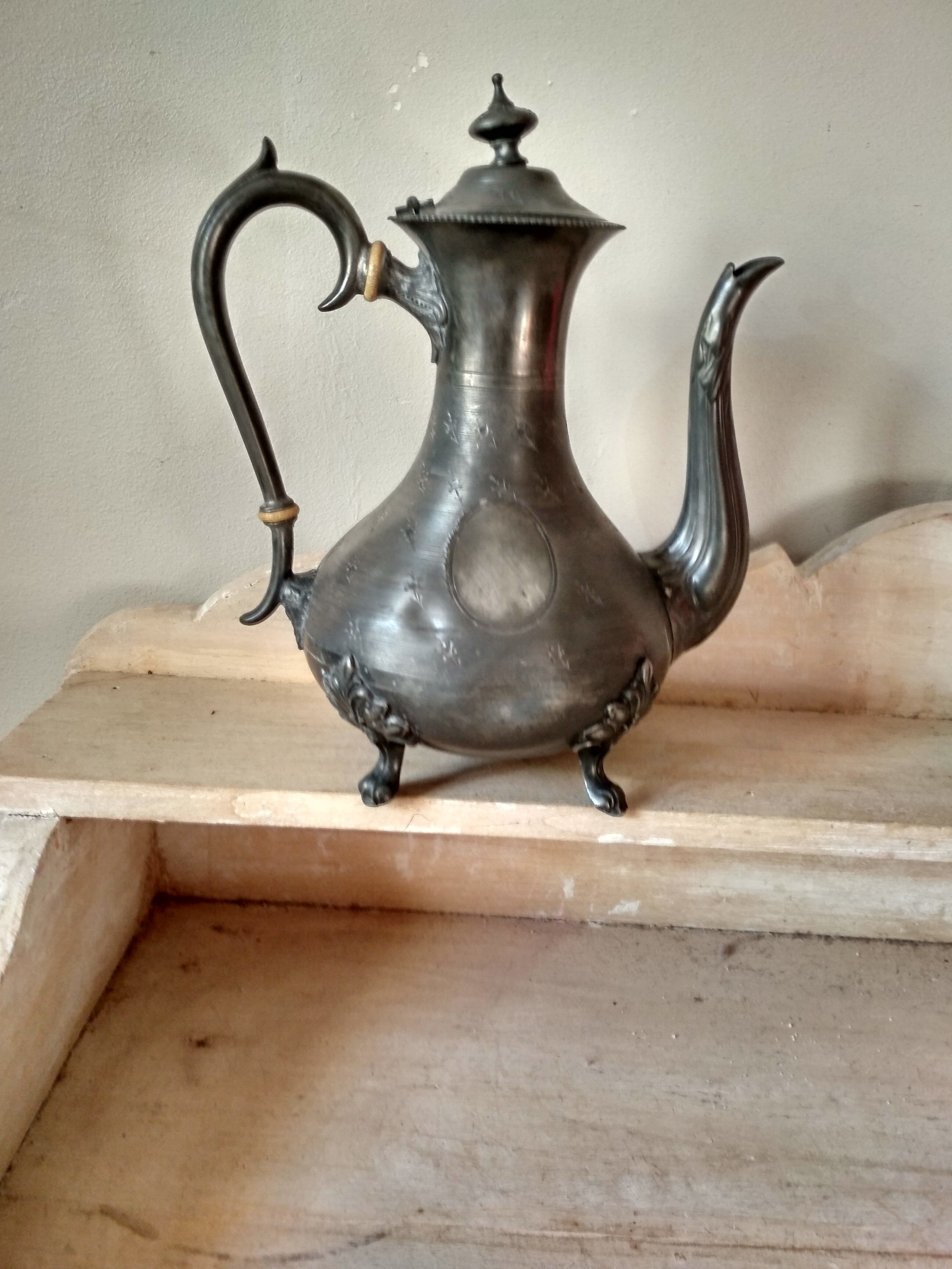 Pewter teapot