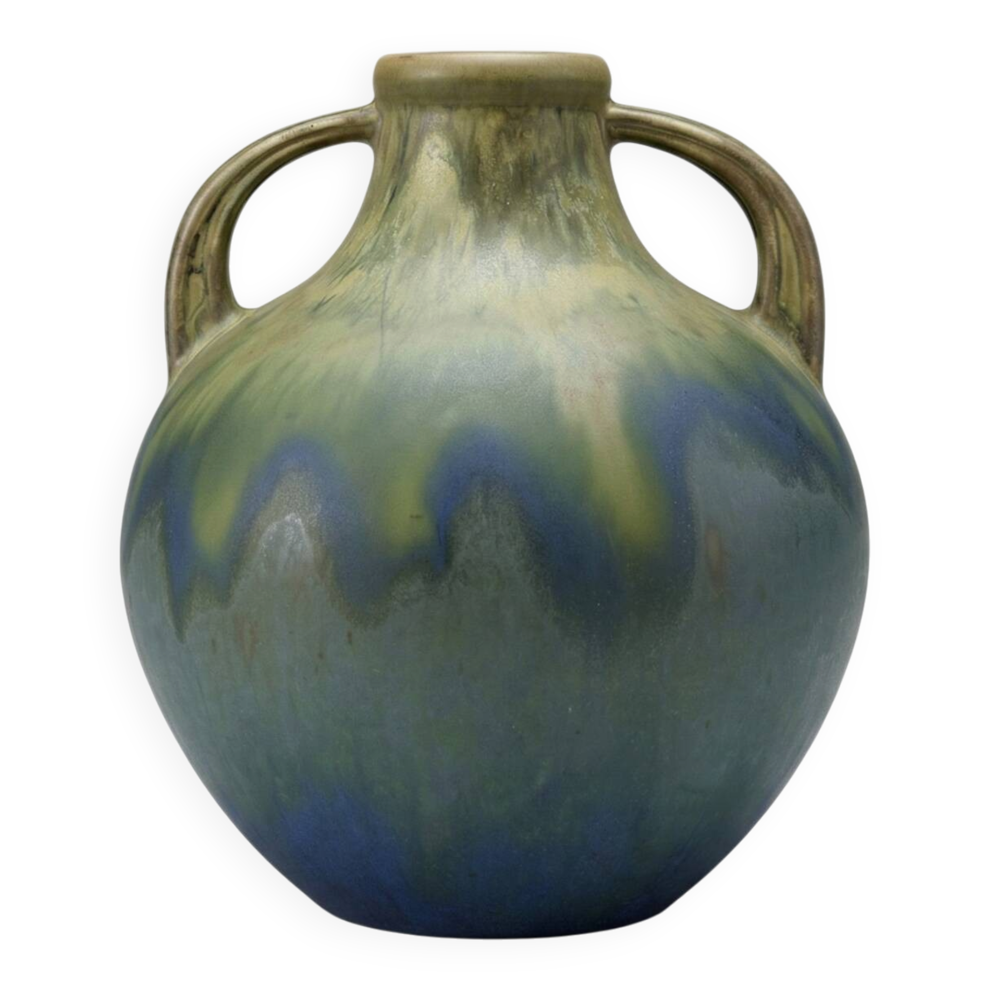 Art ceramic vase signed G. Méténier, France, circa 1960–1970.