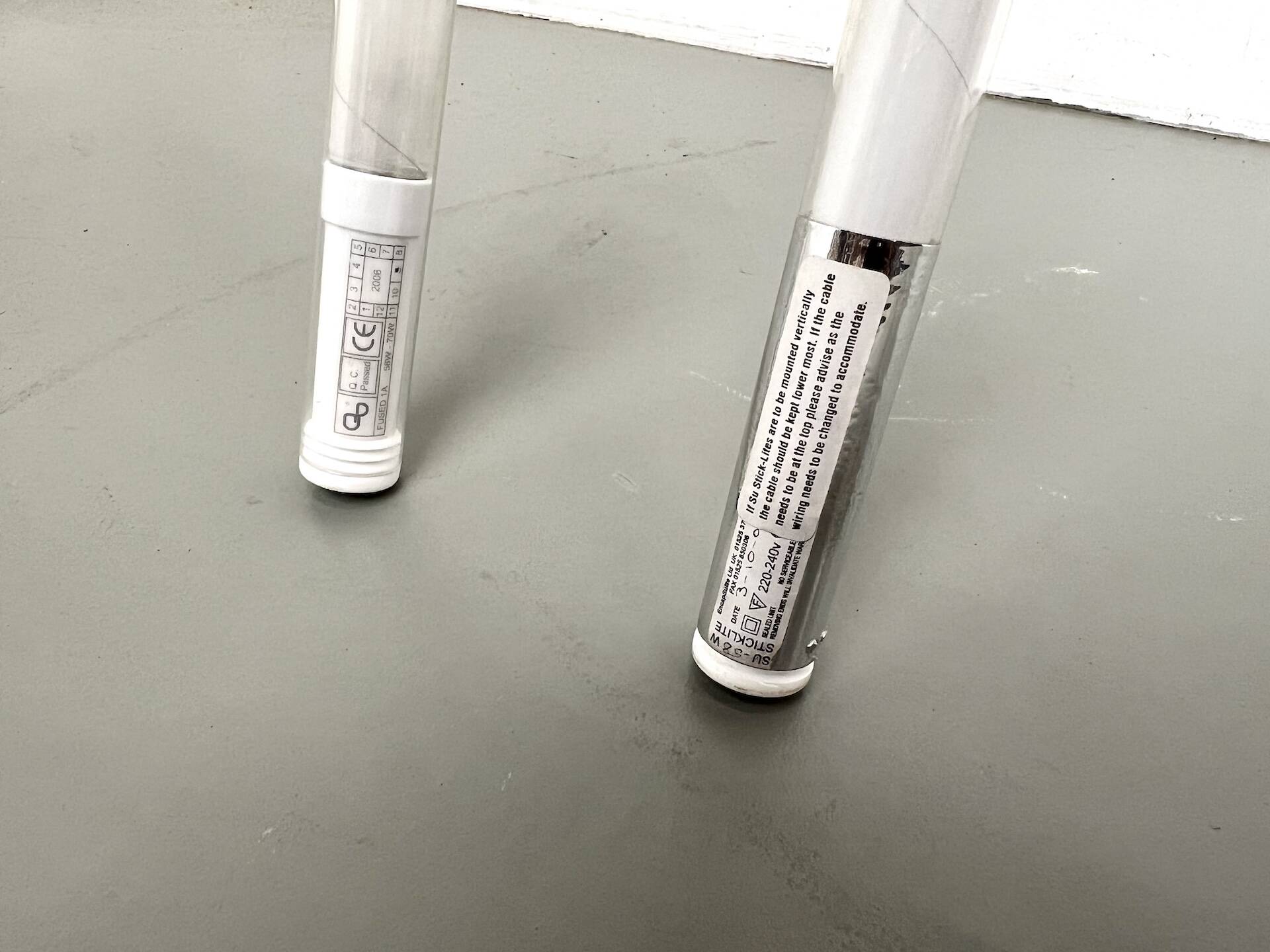 Pair of Michael Young Sticklight Lamps