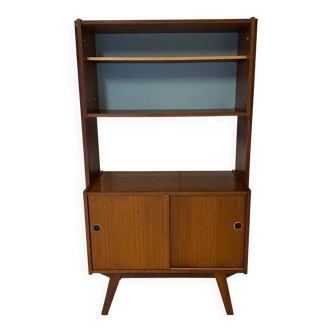 Bibliothèque vintage pieds compas années 60