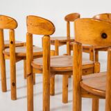 Mid-Century Set of 8 Pitchpin Chairs by Rainer Daumiller, 1970s