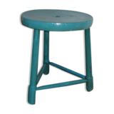 Tabouret tripode bois bleu 400mm