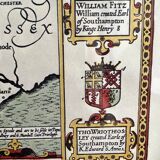 Hantshire Described and Devided, Reproduction of Map of County Hampshire by John Speed (1552-1629)