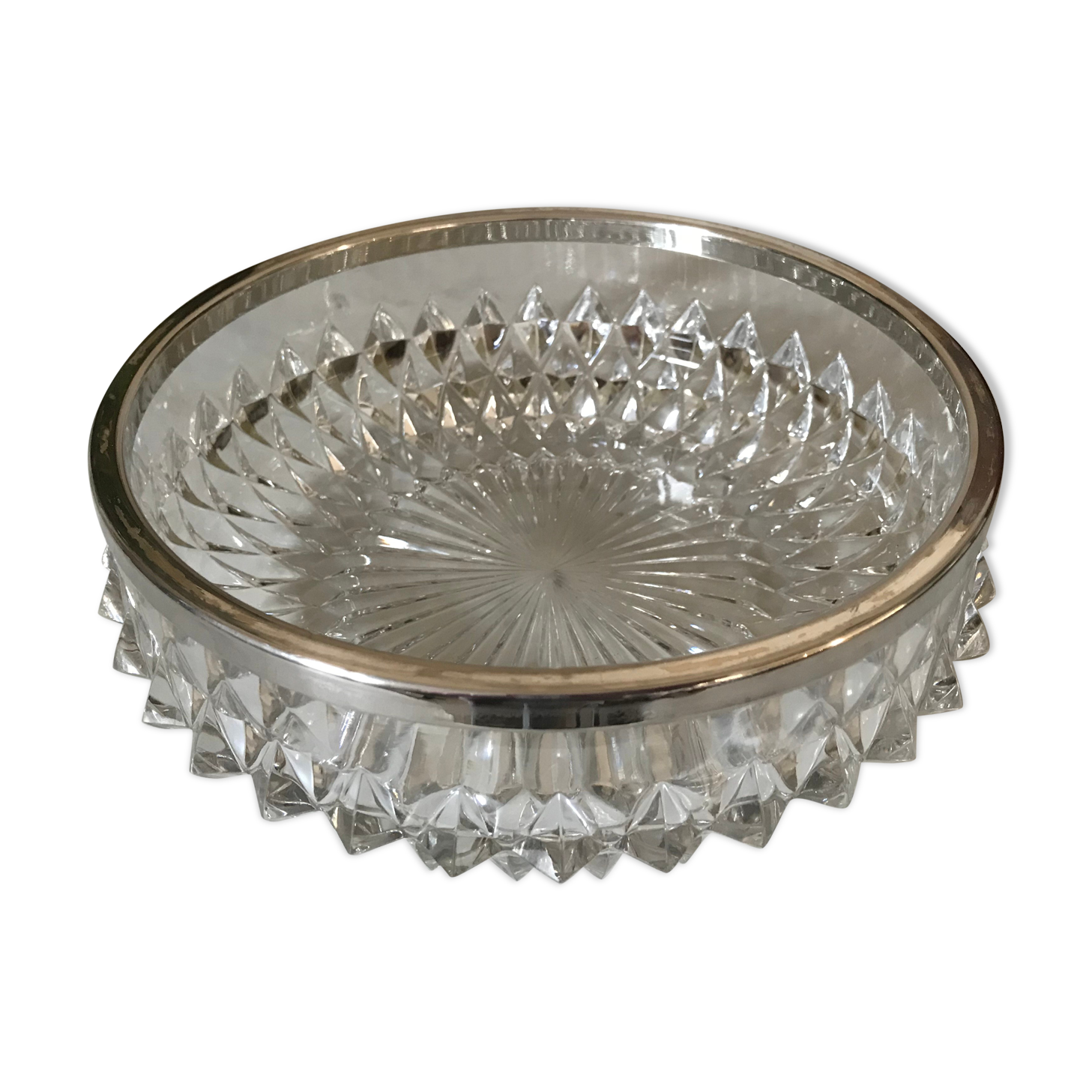 Crystal salad bowl