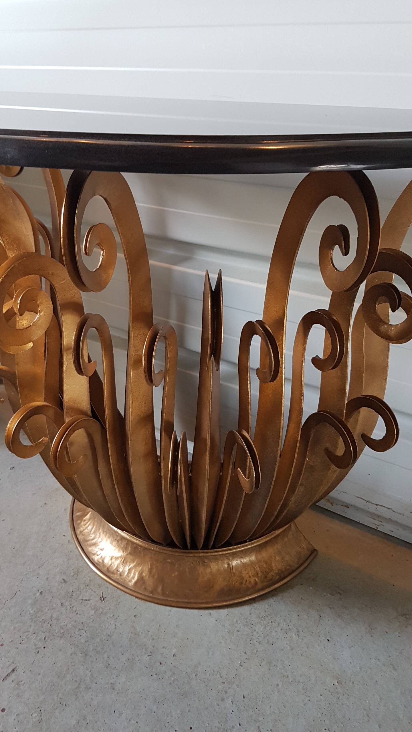 Paire de console aux fougeres