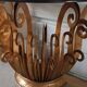 Paire de console aux fougeres