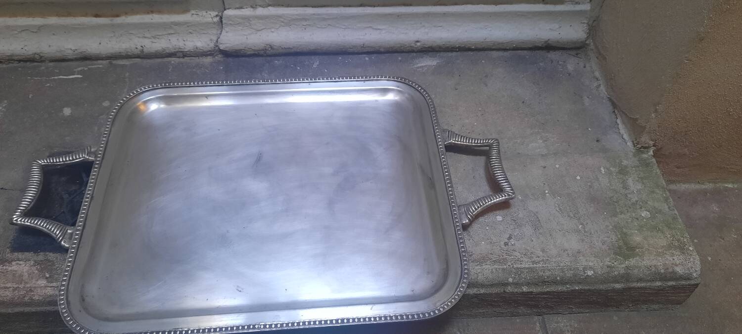 Silver-plated tray