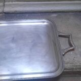 Silver metal tray