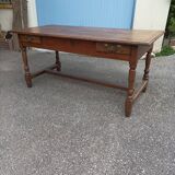 Old farmhouse table 2 drawers