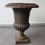 Campana urn-style cast iron planter, France