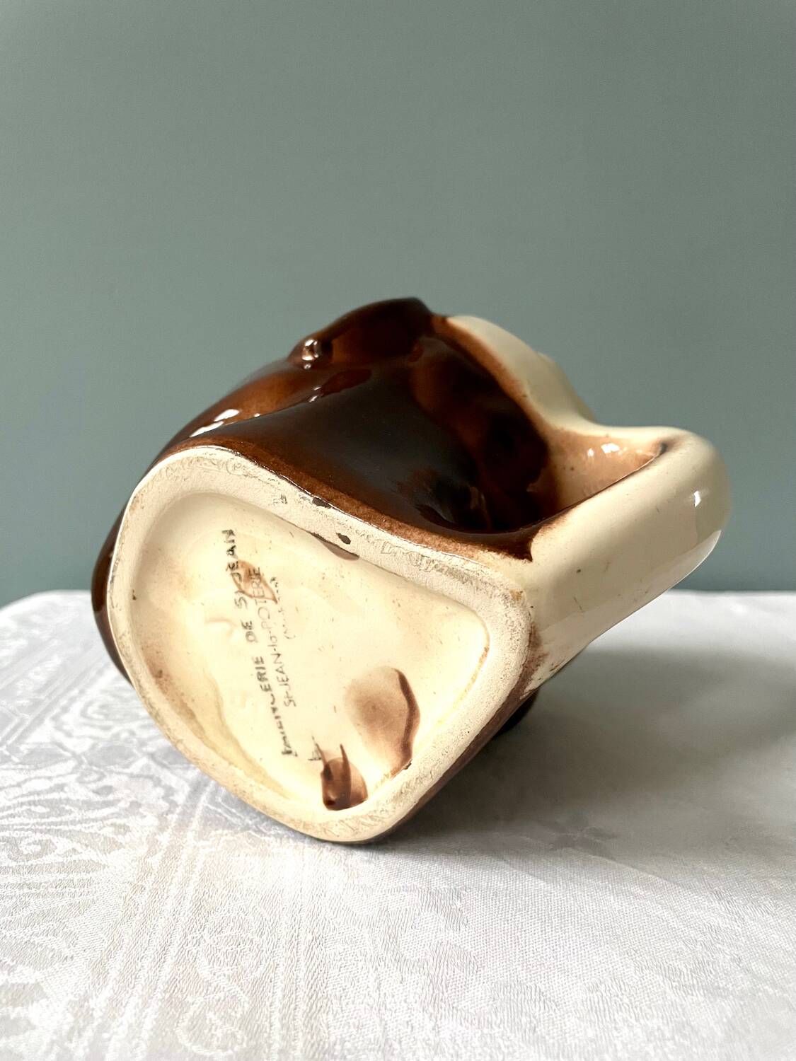 Vintage Casanis pitcher Faïencerie de Saint-Jean