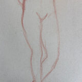 Female nude drawing