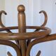 Porte-manteau vintage en bois cintré, arbre à hall Thonet, meuble d'entrée en bois foncé