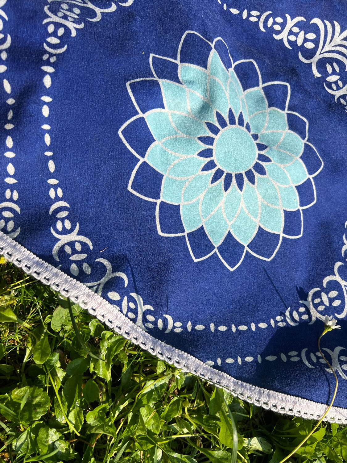 Vintage round tablecloth