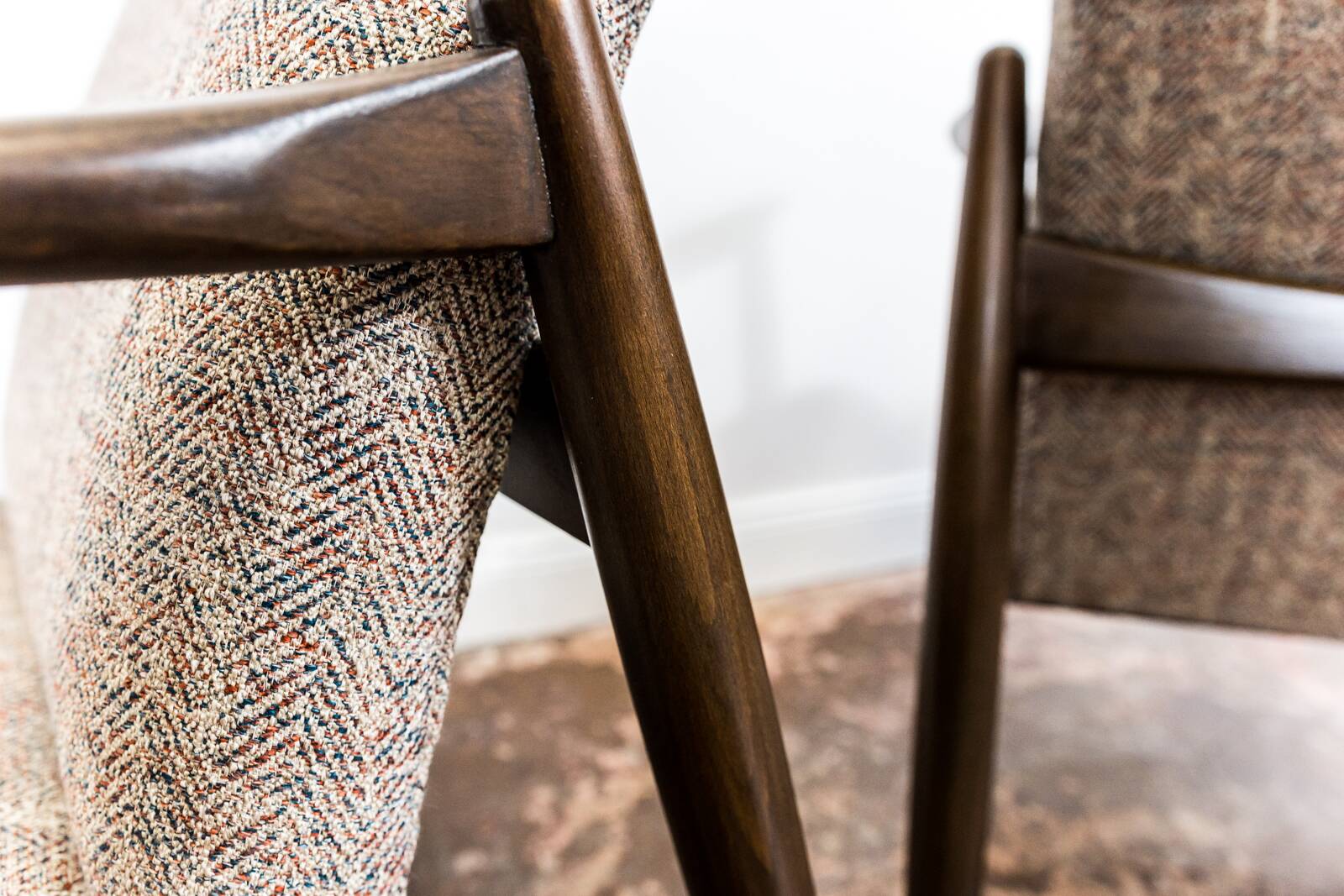 Mid-century Armchairs GFM-64 by Edmund Homa, Poland, 1960's, set of 2