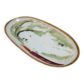 Small oval dish / China porcelain catchall