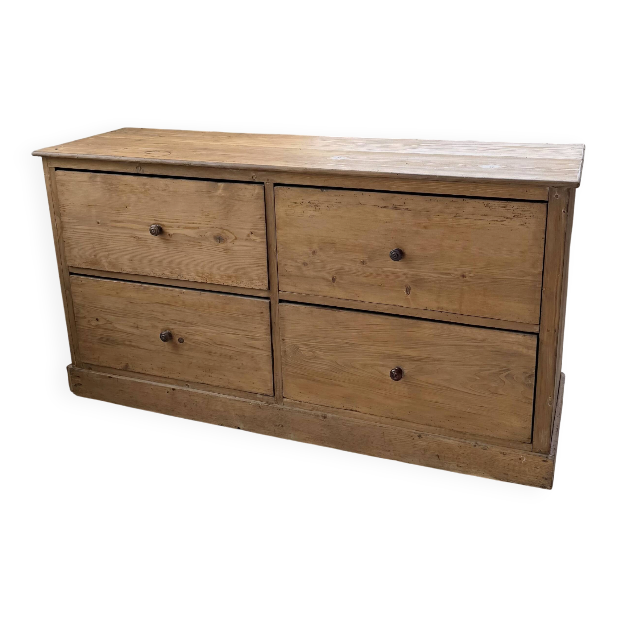 1950s pine workshop furniture 175cm